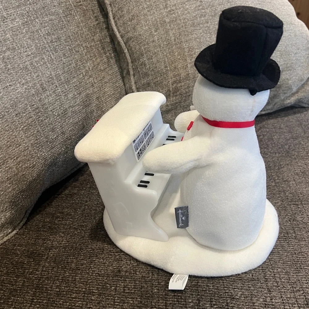 Hallmark 2023 Singing Snowman 20 Years of Cheer Piano Musical Plush Sound Motion